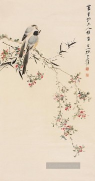  vögel - Chang dai chien Vögel auf Blumenzweigen alte China Tinte